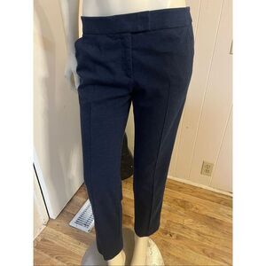 Akris Punto Low Rise Stretch Jersey Blue Lined Ankle Pants 6